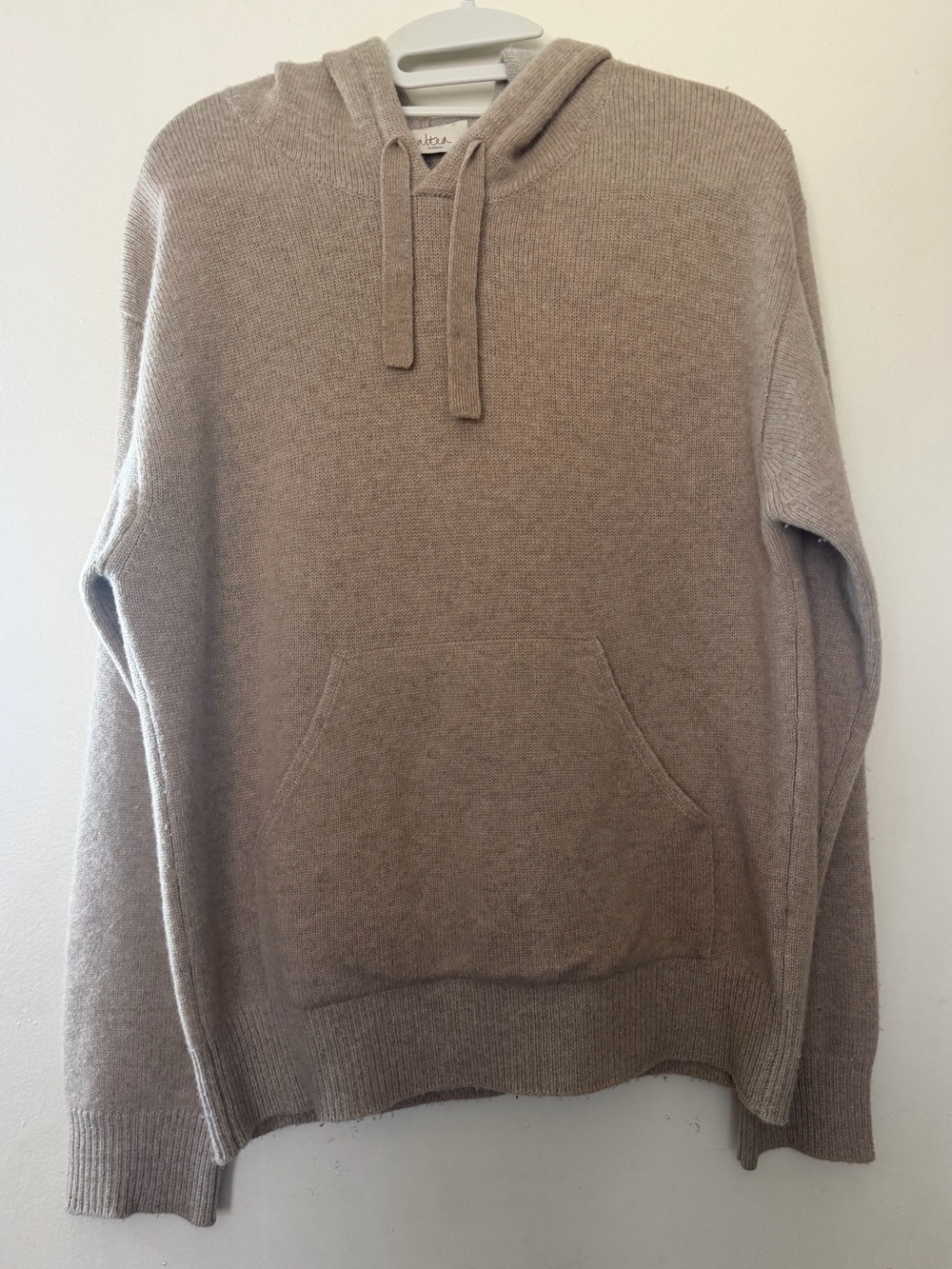 Altea Milano S Wool Cashmere Knit Hoodie Made in Italy